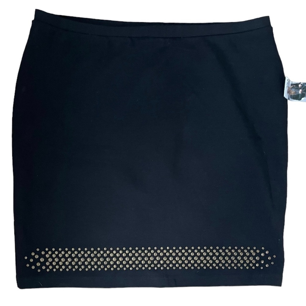 KAREN Kane Stretchy Rivet Hem Pencil Skirt Size XL NWT - Picture 3 of 9